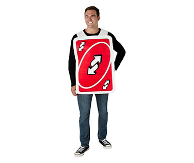 Adult One Size Uno Reverse Card Costume