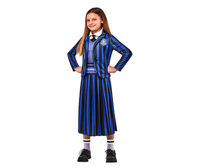Kids Size S Wednesday Nevermore Academy Purple Uniform Costume
