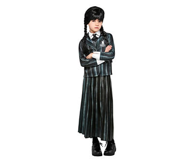 Kids Wednesday Addams Nevermore Academy Uniform Costume