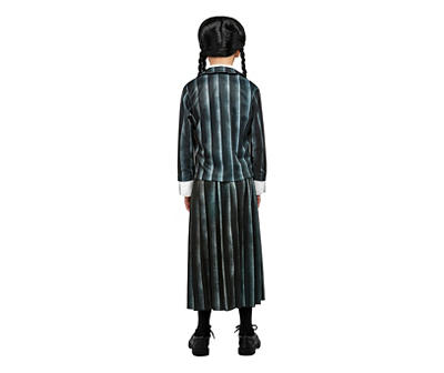 Kids Size M Wednesday Addams Nevermore Academy Uniform Costume