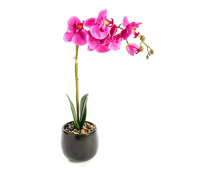 Artificial Orchid in Ceramic Pot