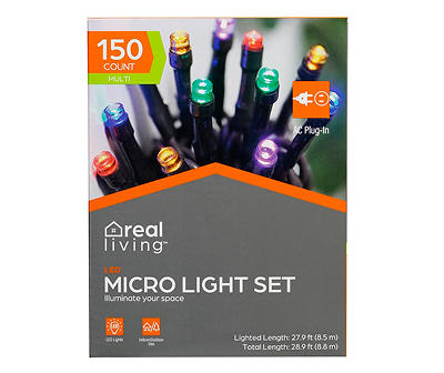 Multi-Color LED Concave Micro Light Set, 150-Lights
