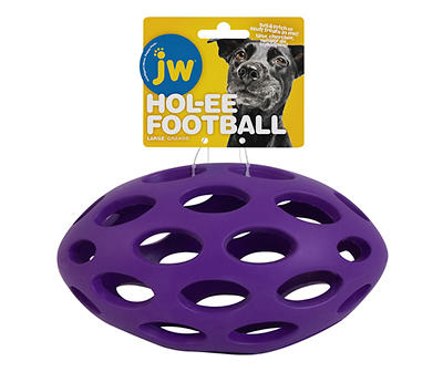 JW Large Hol-ee Football Dog Toy - Colors May Vary