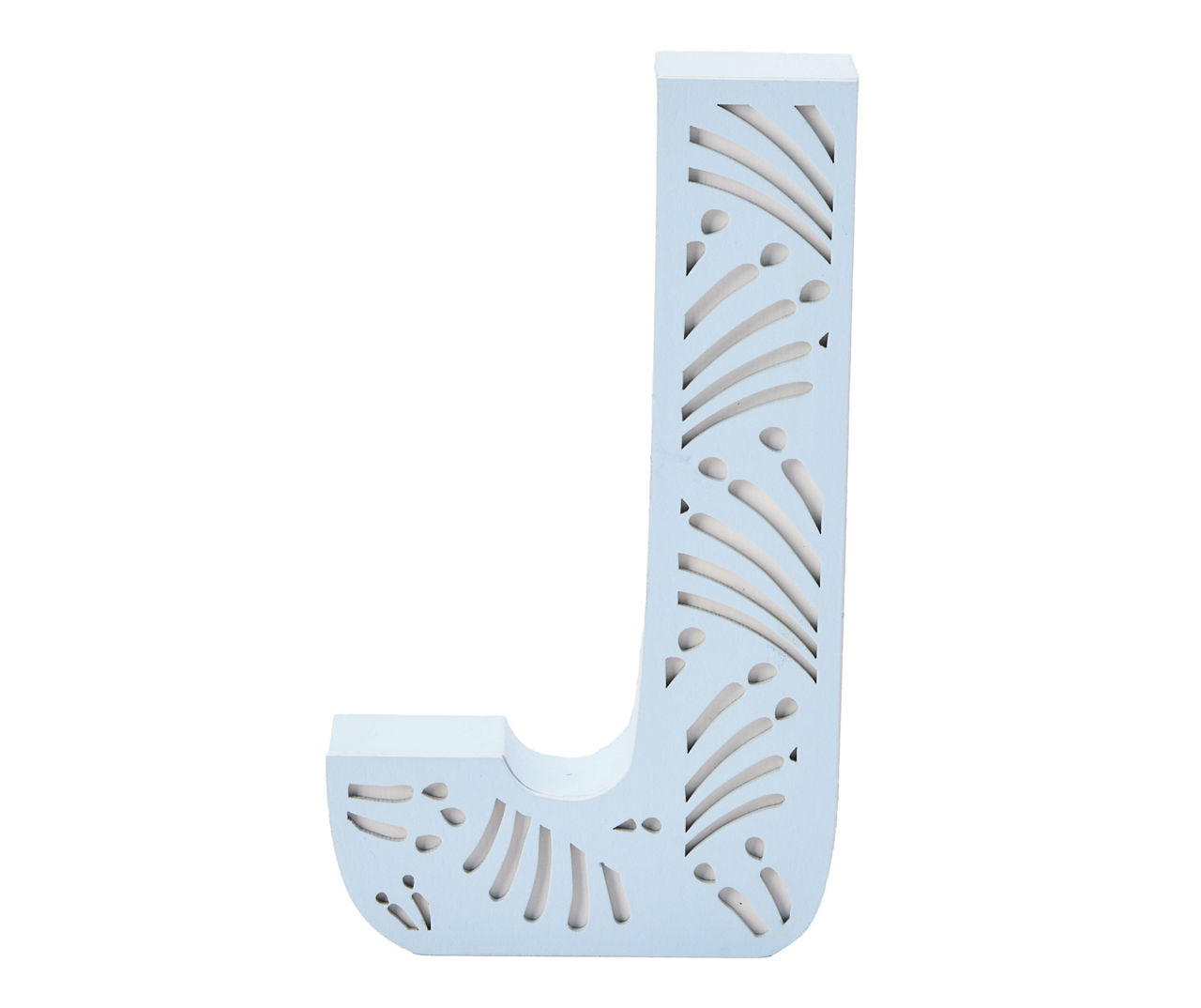 Monogram Blue Carved Wood Tabletop Decor Big Lots