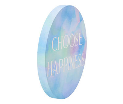 "Choose Happiness" Tie-Dye Wall Decor