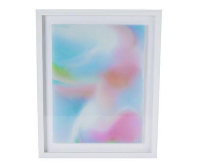 Pink Glitter Swirl Framed Wall Art, (16" x 20")
