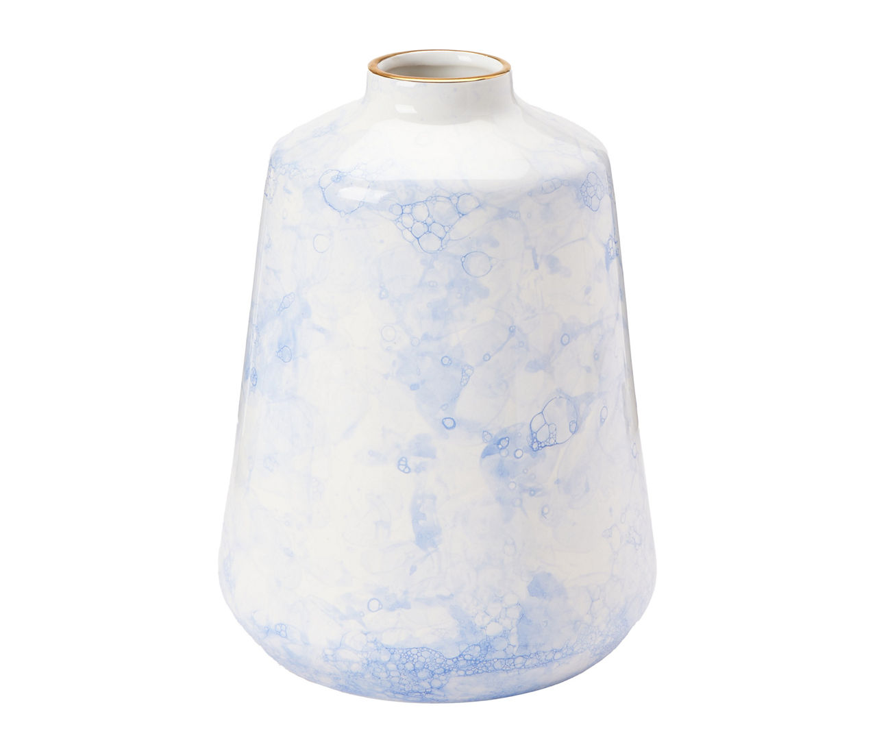 Blue Cloudy Finish Ceramic Bud Vase Big Lots