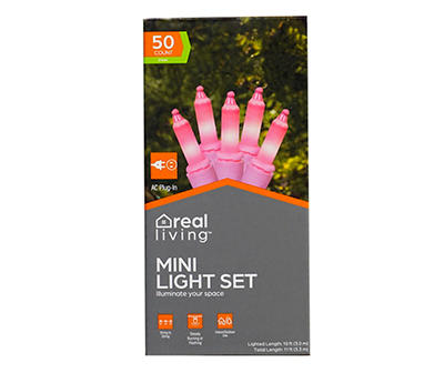 Pink Fashion Mini Light Set, 50-Lights