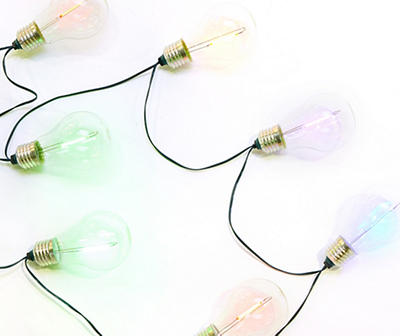 Multi-Color Filament LED Solar Light Set, 10-Lights