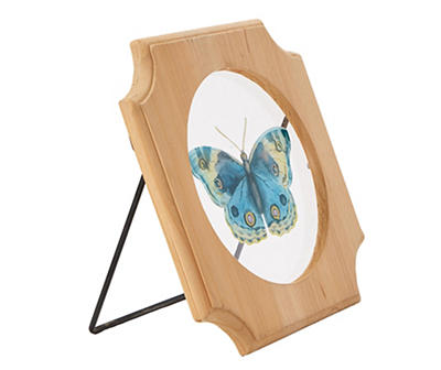 Blue & Yellow Butterfly Clipped Corner Tabletop Decor