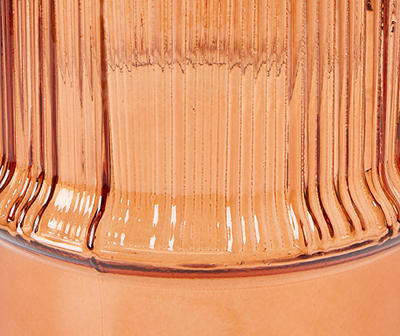 Brown Textured Glass Vase
