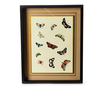 Butterfly Framed Wall Art, (11" x 14")