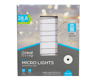 Warm White LED Micro Light Set, 90-Lights