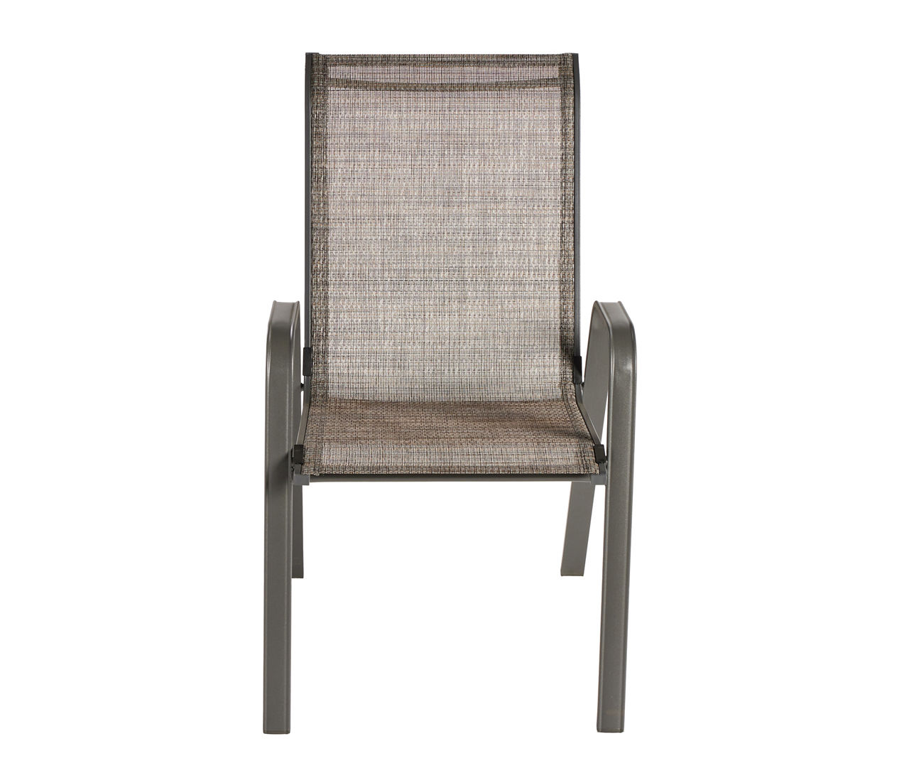 Real Living Doral Gray Sling Fabric Stacking Outdoor Dining Chair Big Lots