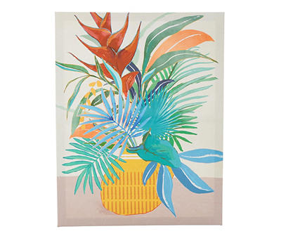 Tropical Florals Art Canvas, (14" x 18")