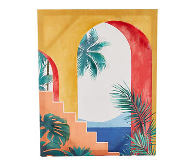 Tropical Doorway Art Canvas, (16" x 20")