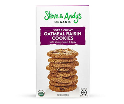 Steve & Andy's Oatmeal Raisin Cookies, 6.3 Oz.