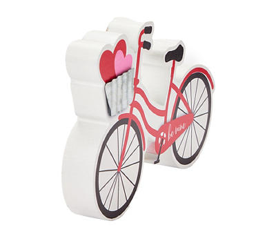 "Be Mine" Bicycle & Hearts Tabletop Decor