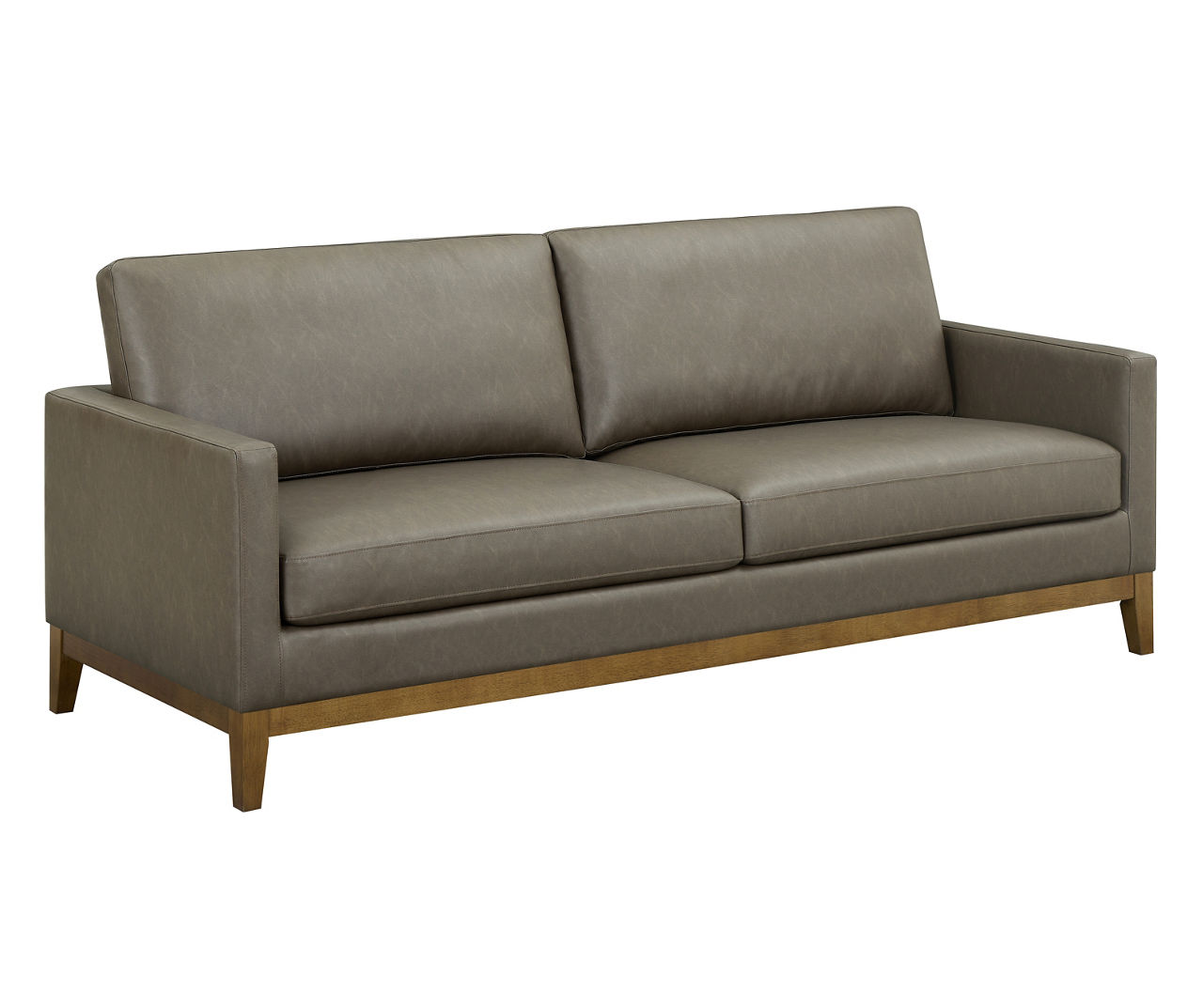 Drexel Rowan Brown Faux Leather Sofa | Big Lots
