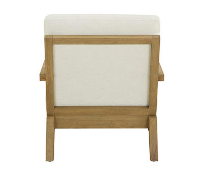 Henderson White Wood Trim Accent Chair