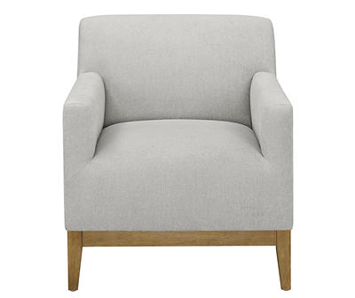 Chandler Gray Wood Trim Accent Chair