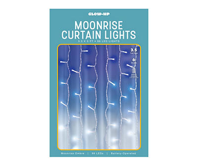 Glow-Up Moonrise LED Curtain Light Set, 96-Lights