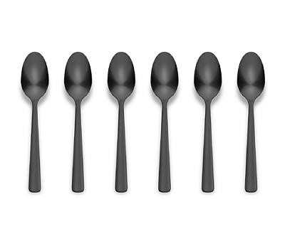Black Dinner Spoons, 6-Pack