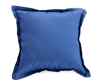 Maharam Blue & White Geometric Outdoor Throw Pillow