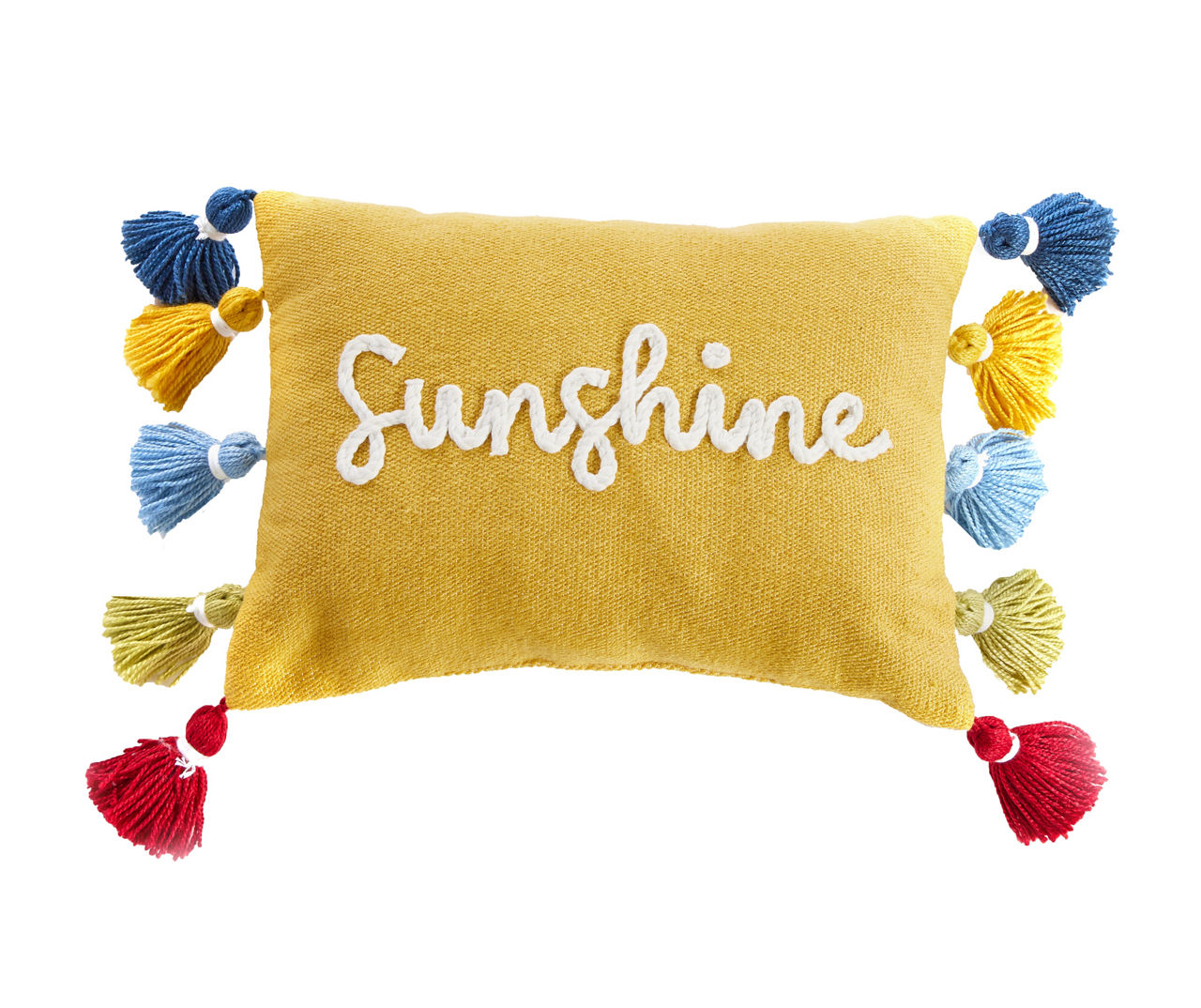 Broyhill "Sunshine" Rainbow Tassels Outdoor Lumbar Throw Pillow Big Lots