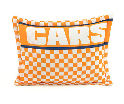 "Race" Gray & Orange Racing Cars Reversible Twin 4-Piece Comforter Set
