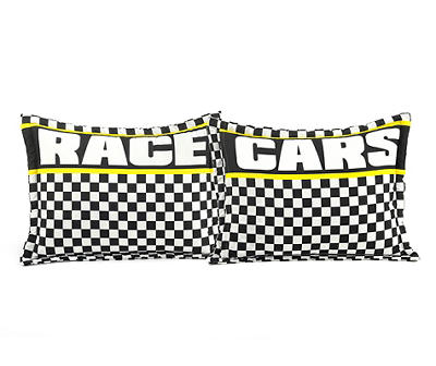 "Race" White Racing Cars Reversible Full/Queen 5-Piece Comforter Set