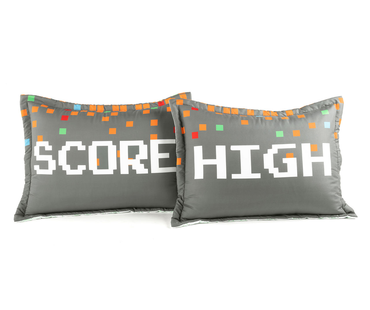 Gray & Yellow Video Games Reversible Full/Queen 5-Piece Comforter Set