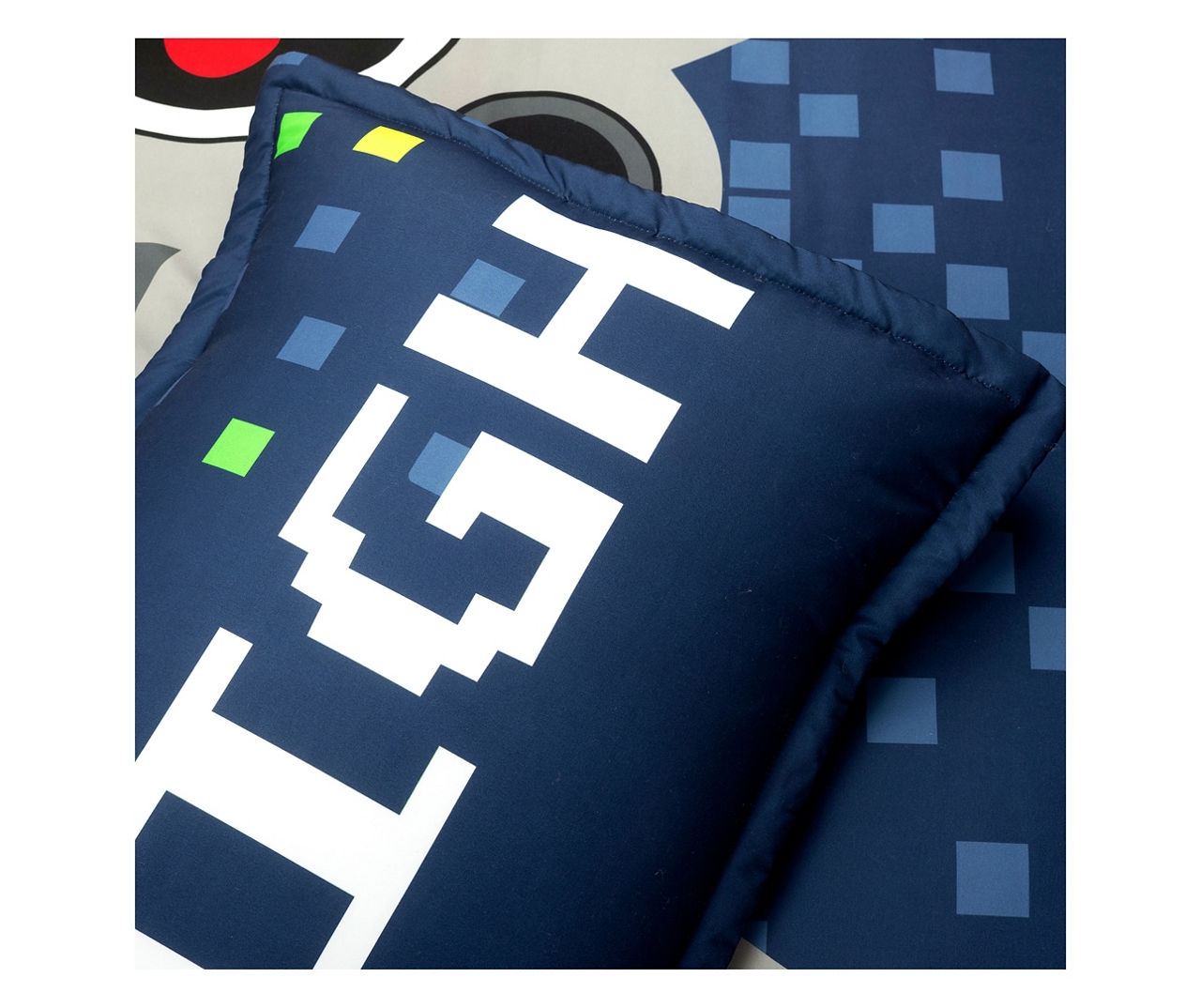 Navy Video Games Reversible Full/Queen 5-Piece Comforter Set