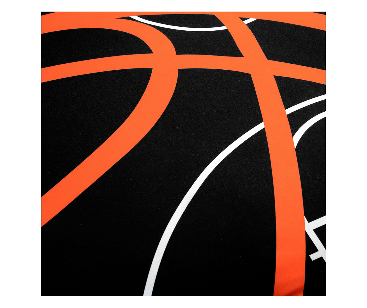 Black & Orange Basketball Reversible Twin 4-Piece Comforter Set