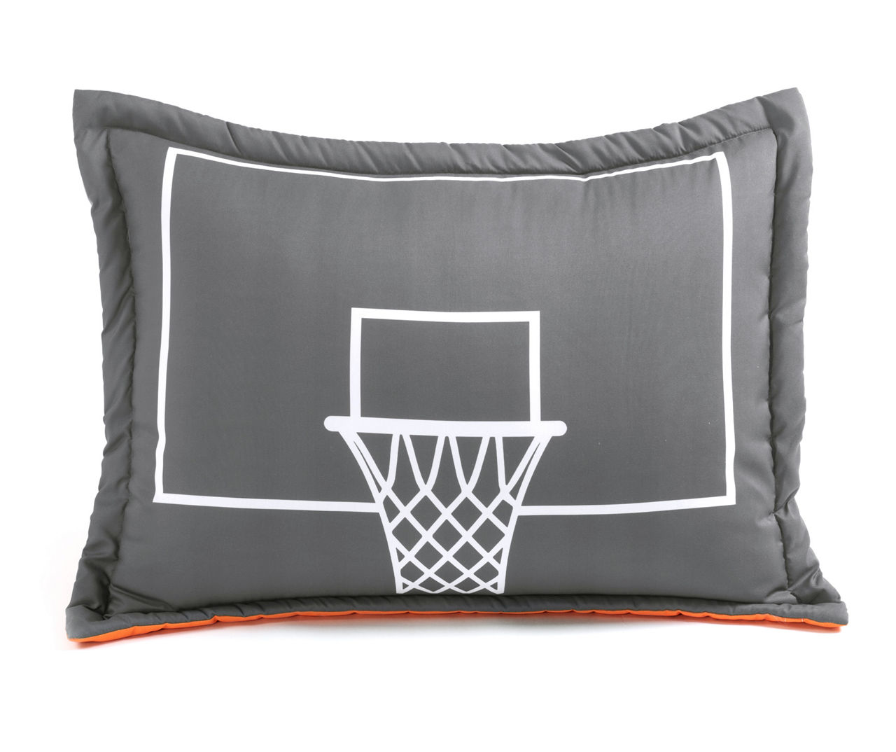 Charcoal Basketball Reversible Twin 4-Piece Comforter Set