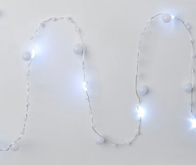 Cool White Bead LED Micro Light Set, 30-Lights