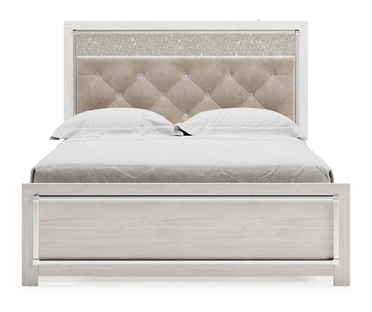 Signature Design By Ashley Kanika Queen Panel Bed with LED Lighting Big Lots