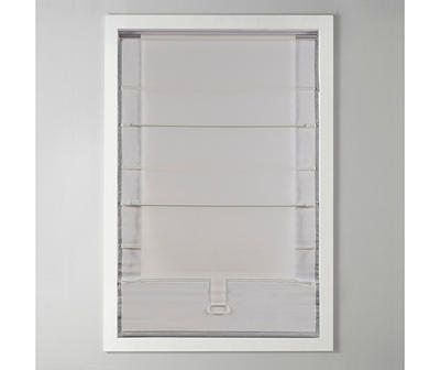Paxton Gray Room-Darkening Cordless Roman Shade, (31" x 64")