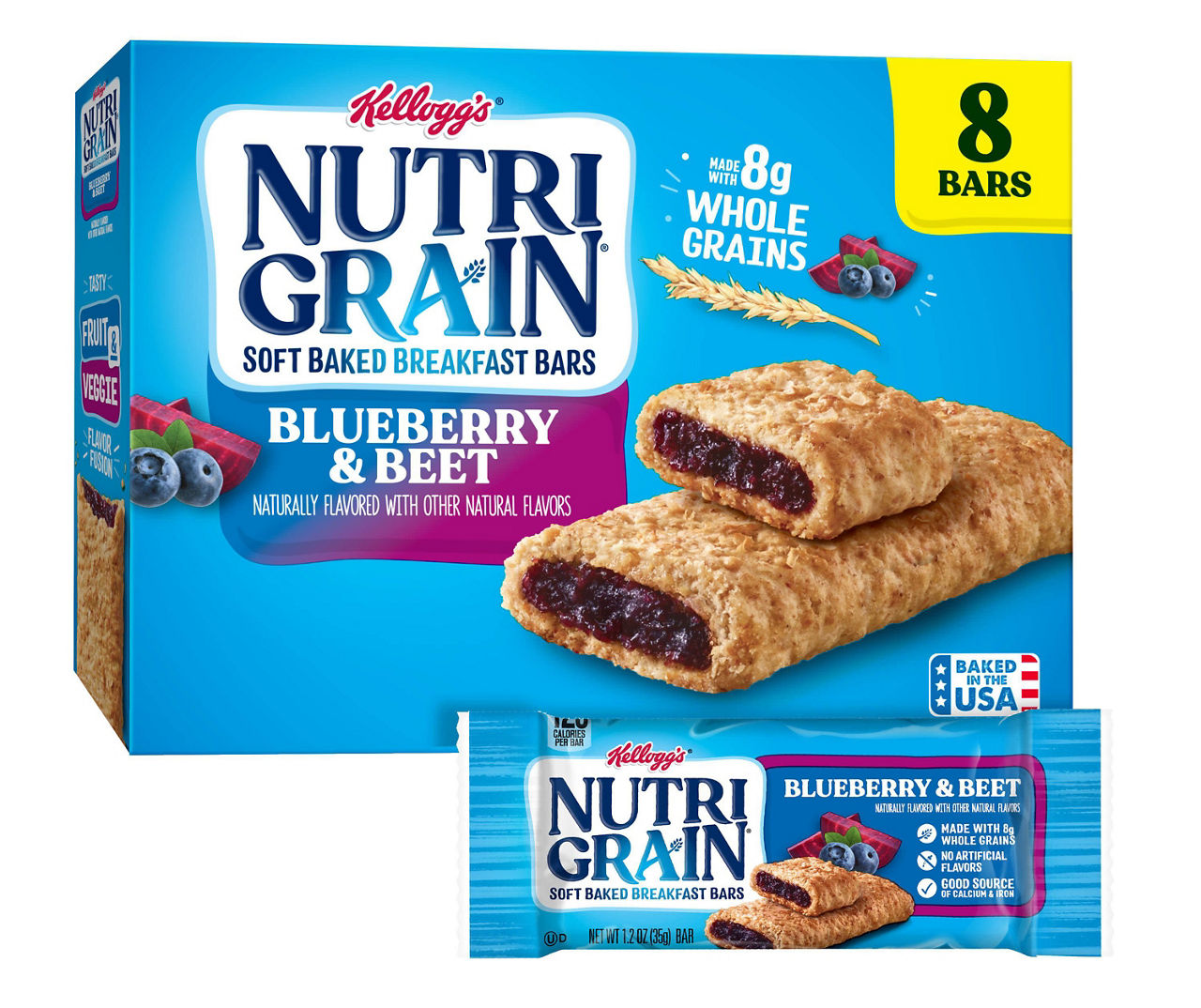 Nutri Grain NutriGrain Fruit and Veggie Soft Baked Breakfast Bars