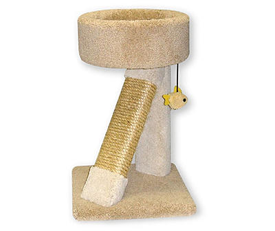 Beatrise Angled Post Basket Cat Tree, 24" - Colors May Vary