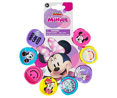 Pink, Yellow & Blue Minnie Mouse 8-Piece Claw Clip Set