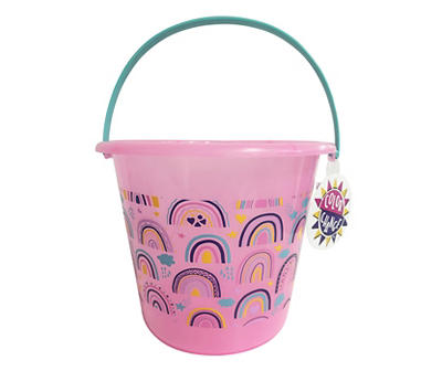 Rainbow Plastic Easter Basket