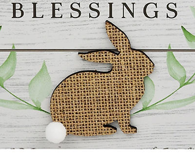 "Easter Blessings" Bunny Box Plaque