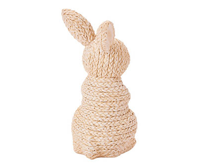 Beige Rope Bunny Figurine