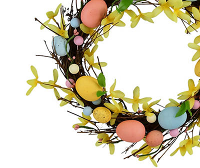 20" Bunny Ear & Egg Easter Wreath