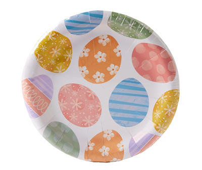 Colorful Egg Paper Dinner Plates, 20-Count