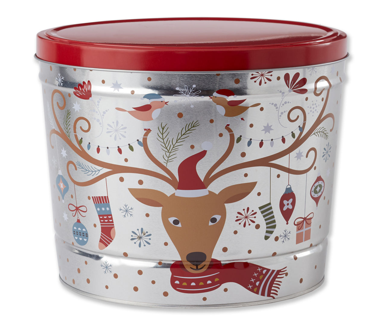 Gourmet Select Holiday Kettle Popcorn Tin, 18 Oz. Big Lots