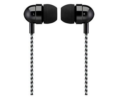 Black Wired Bluetooth Earbuds