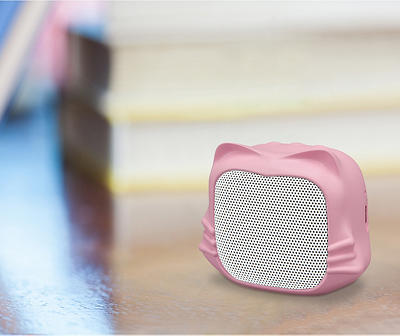 Pink Cat Bluetooth Speaker