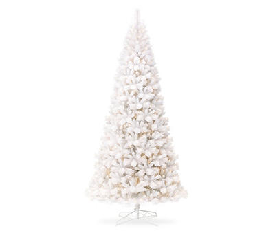 10' White Pine Slim Pre-Lit Artificial Christmas Tree with 3-Function Warm White LED Lights